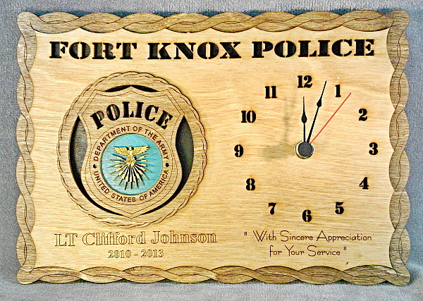 Fort Knox Police Clock - Click Image to Close